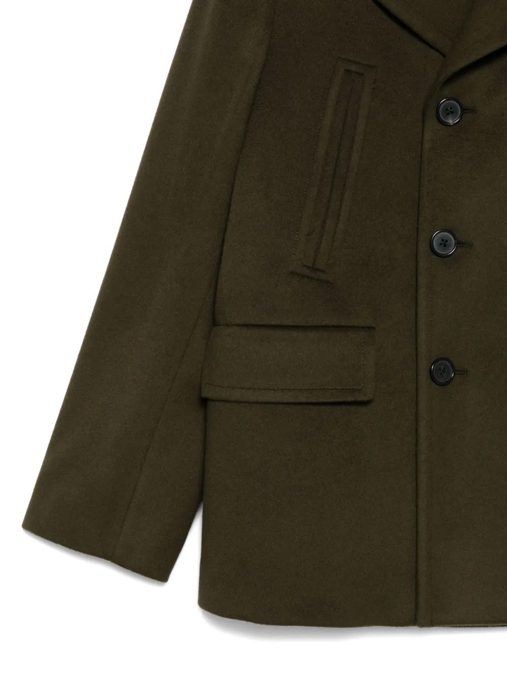 Paul Smith Double-breasted Coat In Green