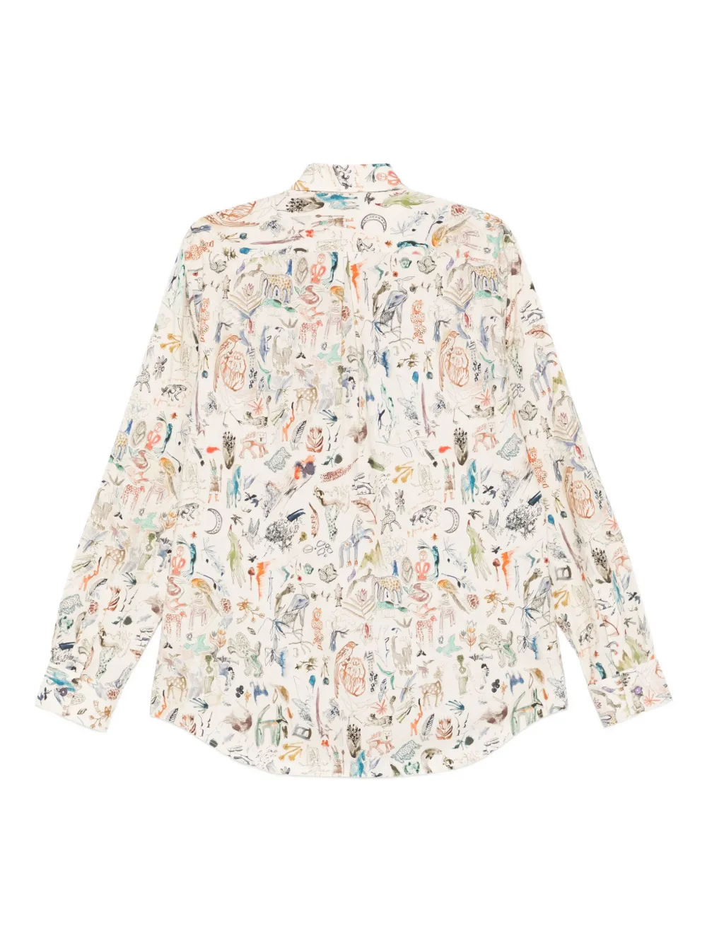 Paul Smith graphic-print shirt - Wit