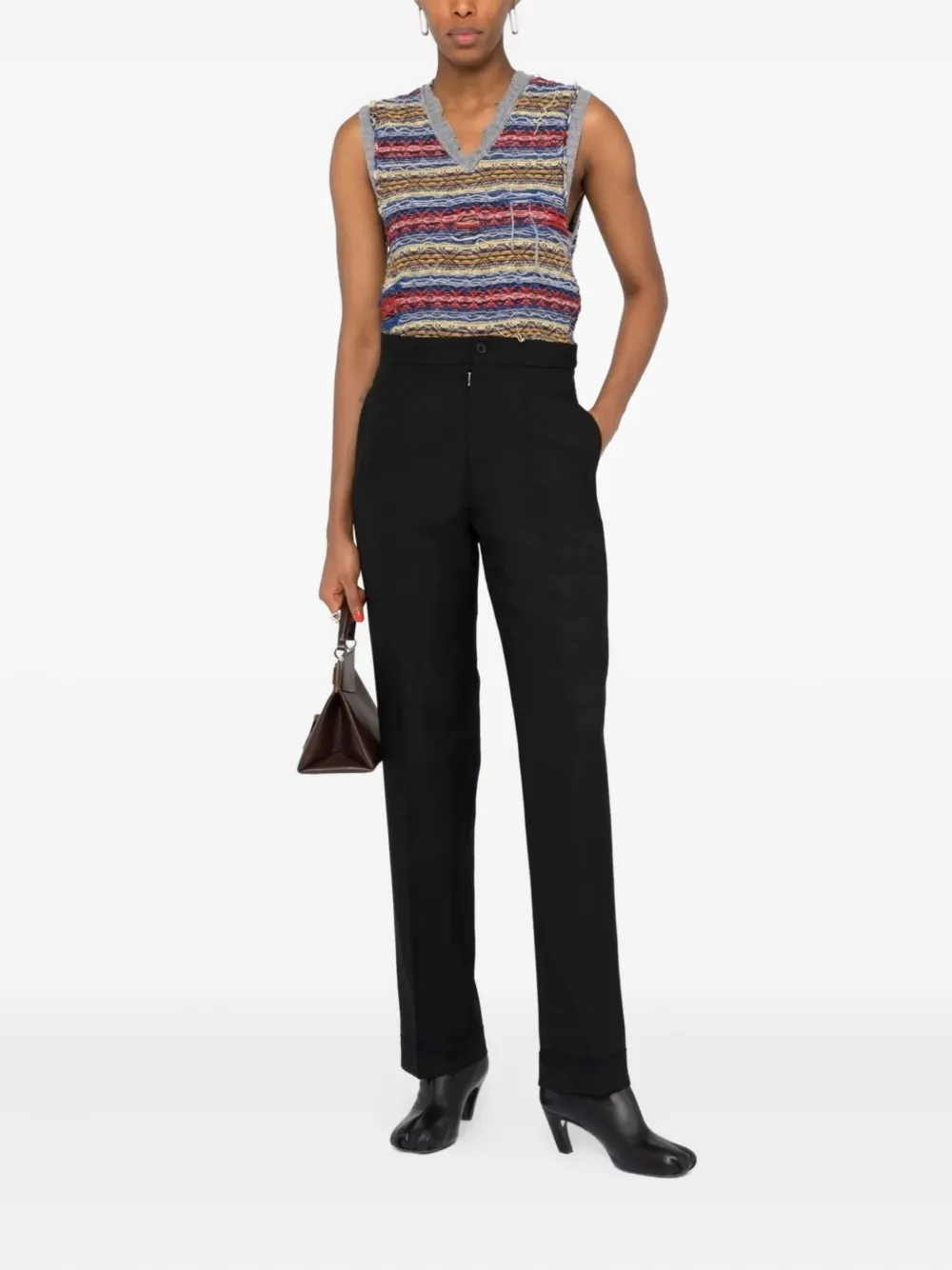 Maison Margiela Straight broek - Zwart