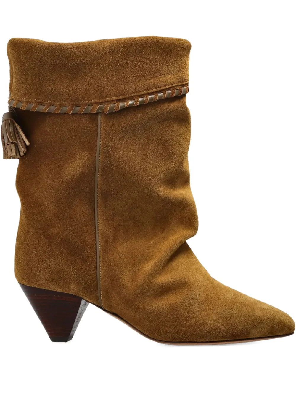 ISABEL MARANT 55mm Dalby draped suede boots