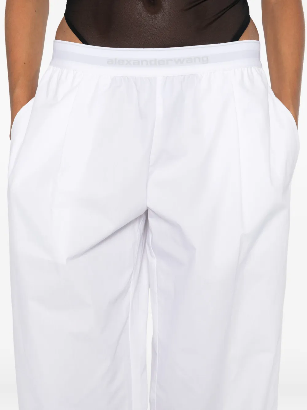 Alexander Wang Cropped Trousers In White