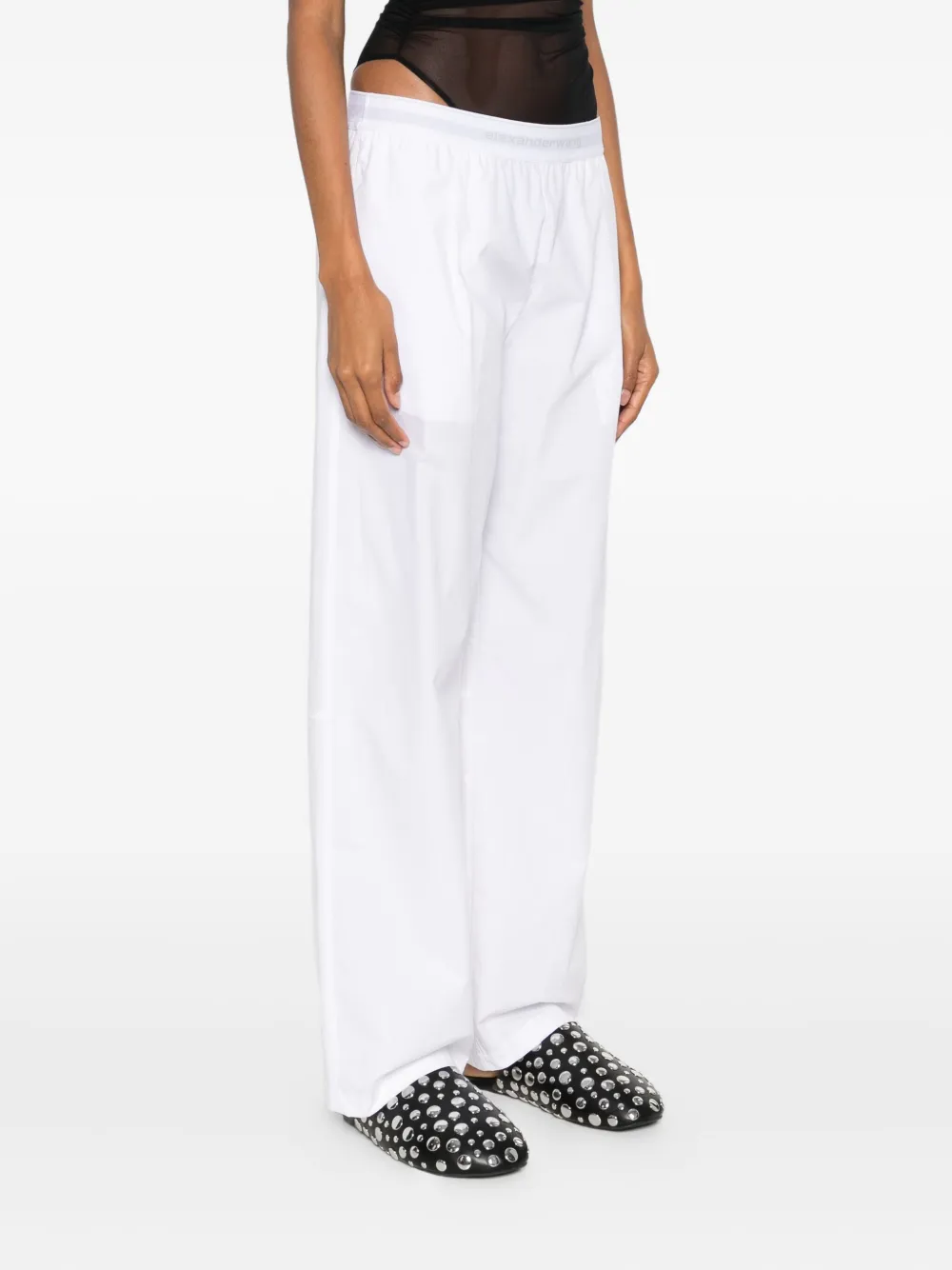 Alexander Wang Cropped Trousers In White