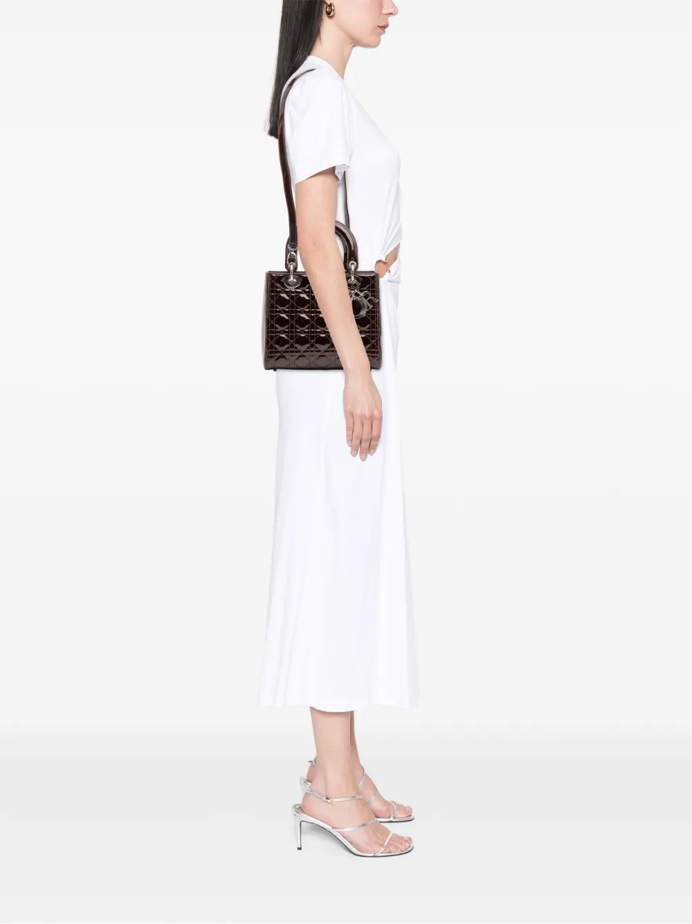 Christian Dior Pre-Owned 2010 Medium Patent Cannage Lady Dior satchel | Pre-Owned | Image 2