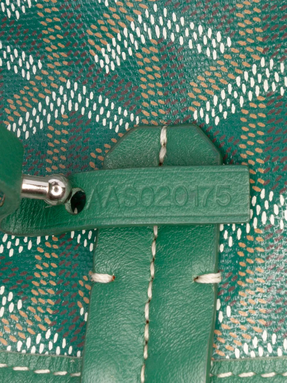 Pre-owned Goyard 2017 Ine Saint Louis Pm Tote Bag In Green