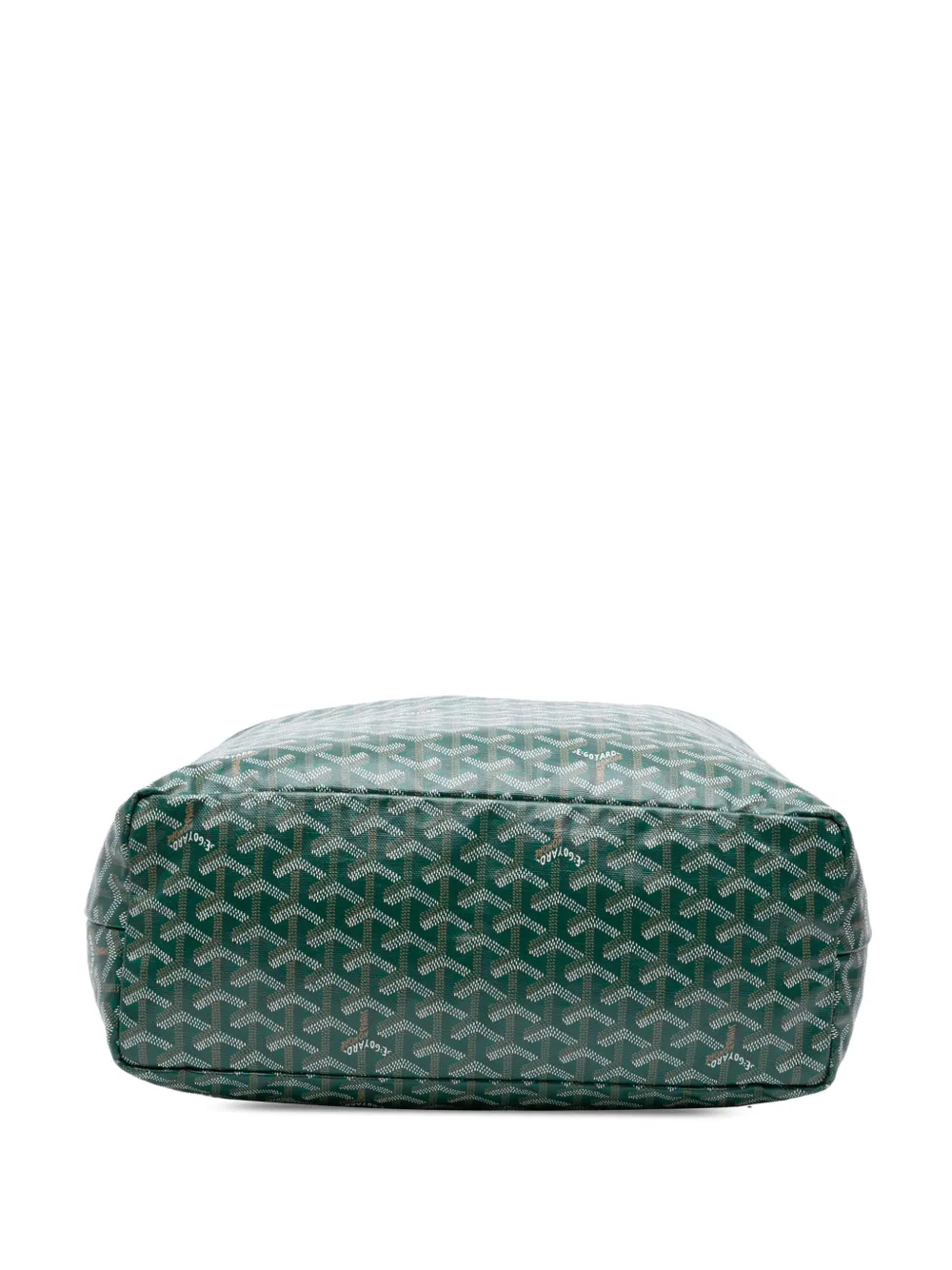 Pre-owned Goyard 2017 Ine Saint Louis Pm Tote Bag In Green