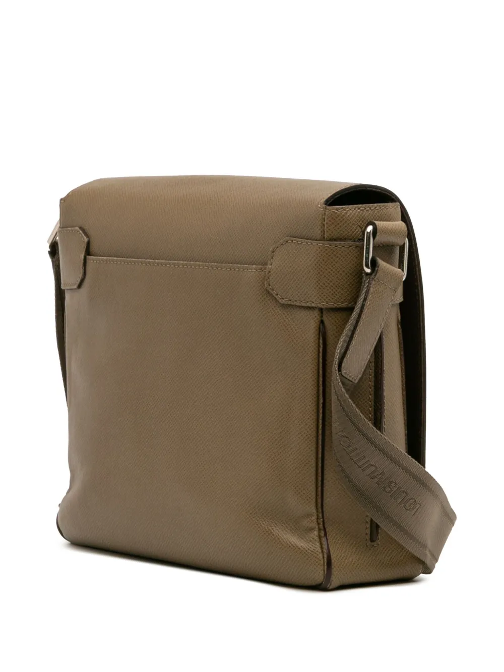 Pre-owned Louis Vuitton 2013 Taiga Roman Pm Crossbody Bag In Brown