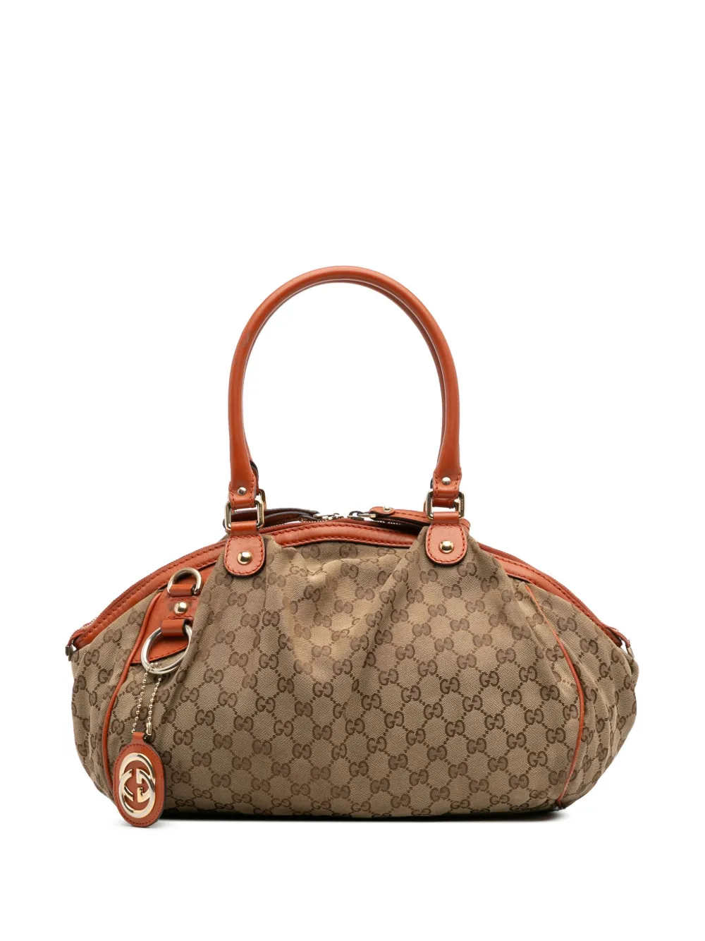Gucci Pre-Owned 2016-2025 GG Canvas Sukey satchel - ブラウン Gucci Pre-Owned 2016-2025 GG Canvas Sukey satchel - ブラウン