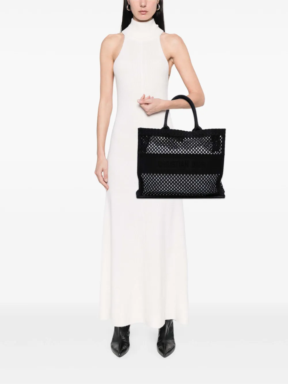 Christian Dior Pre-Owned 2020 Large Embroidered Mesh Book tote bag | Pre-Owned | Image 2