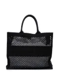 Christian Dior Pre-Owned 2020 Large Embroidered Mesh Book tote bag - Black