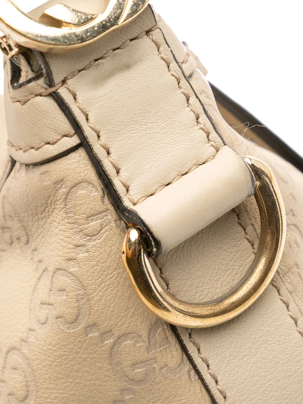 Pre-owned Gucci 2016-2025 Small Ssima Miss Gg Hobo Satchel In Brown
