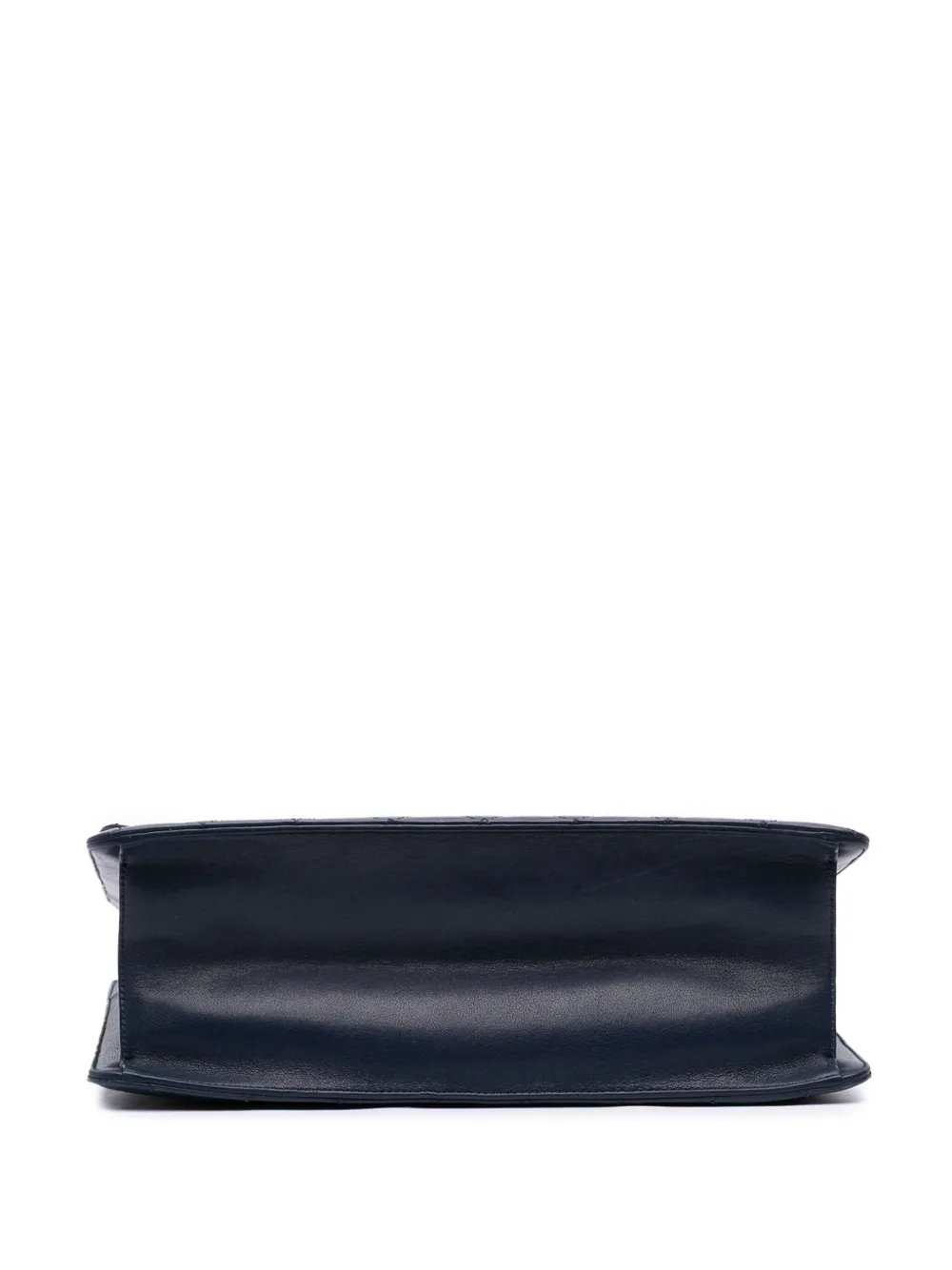 Pre-owned Chanel 2016-2017 Quilted Sheepskin Beauty Lock Shopping Tote Bag In Blue