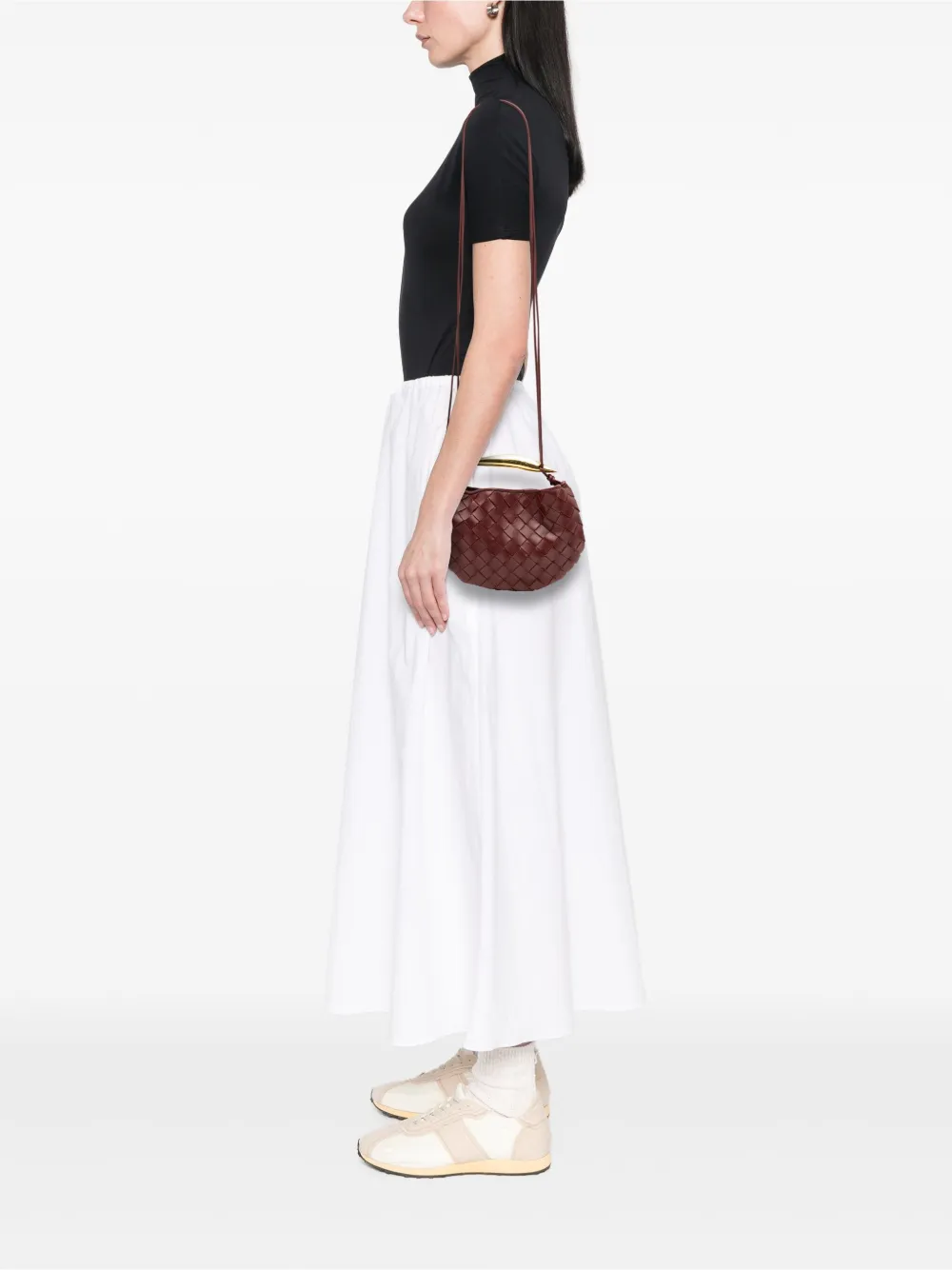 Bottega Veneta Pre-Owned 2021-2025 Baby Lambskin Intrecciato Sardine satchel | Pre-Owned | Image 2