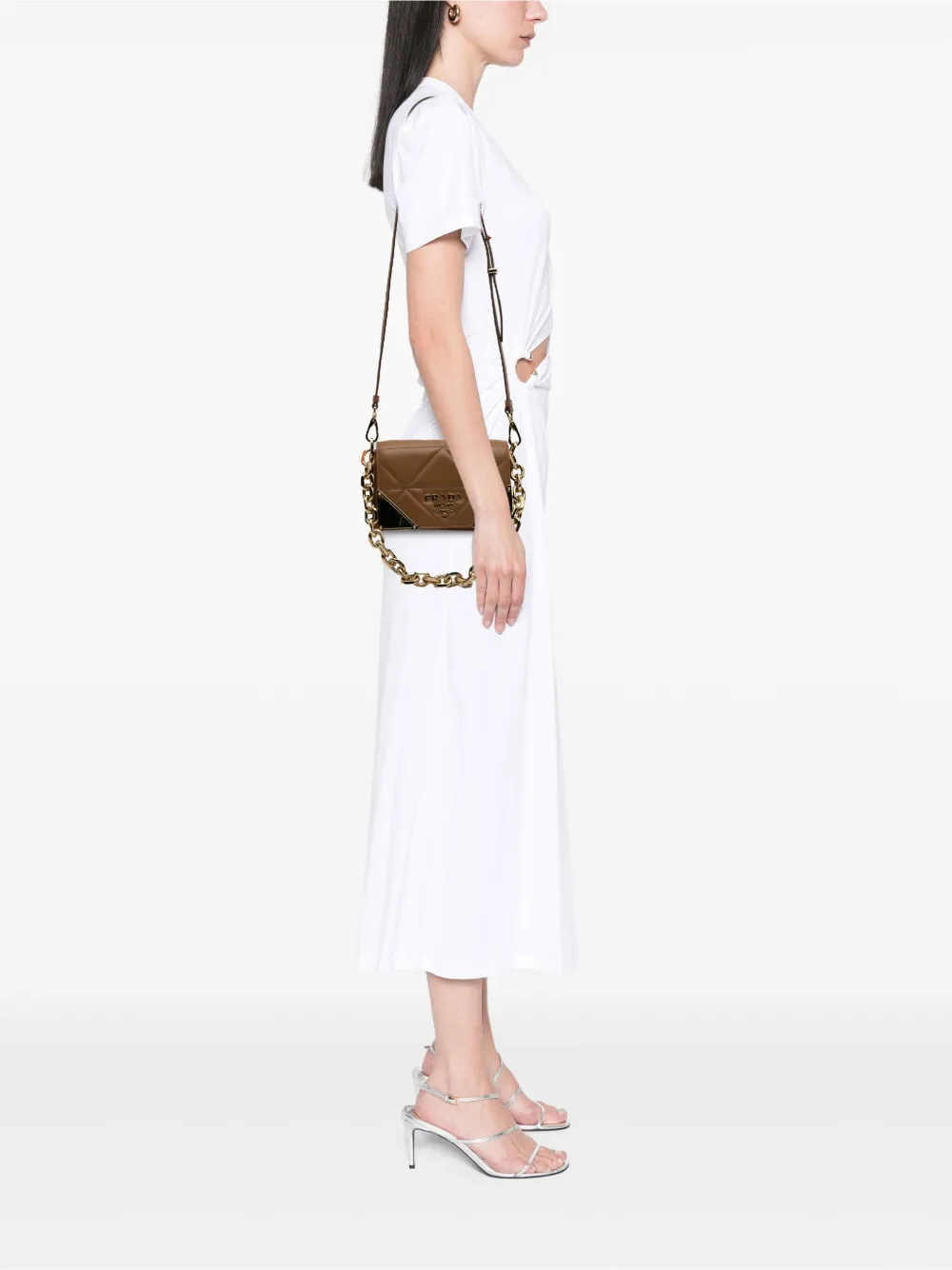 Prada Pre-Owned 2013-2025 Nappa Stitched satchel | Pre-Owned | Image 2