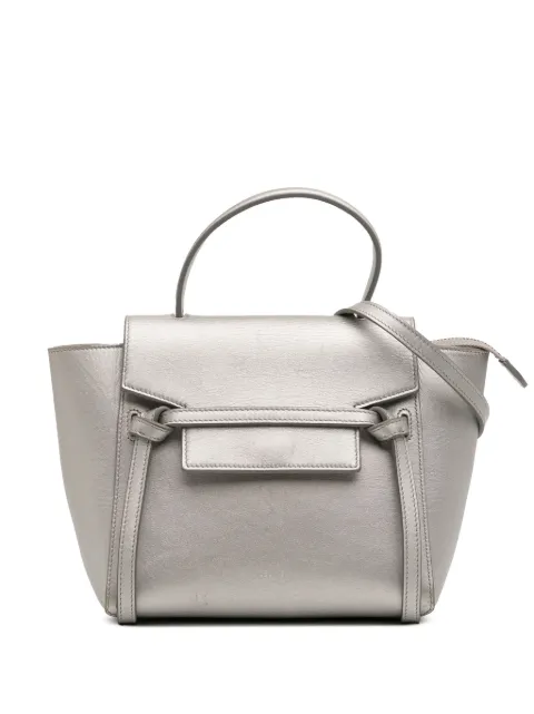 Celine Pre-Owned 2018 Nano Laminated Calfskin Belt Bag satchel