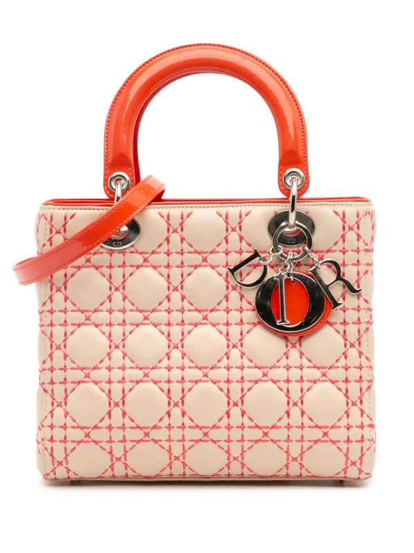 Christian Dior Pre-Owned 2012 ミディアム ラムスキン カナージュ