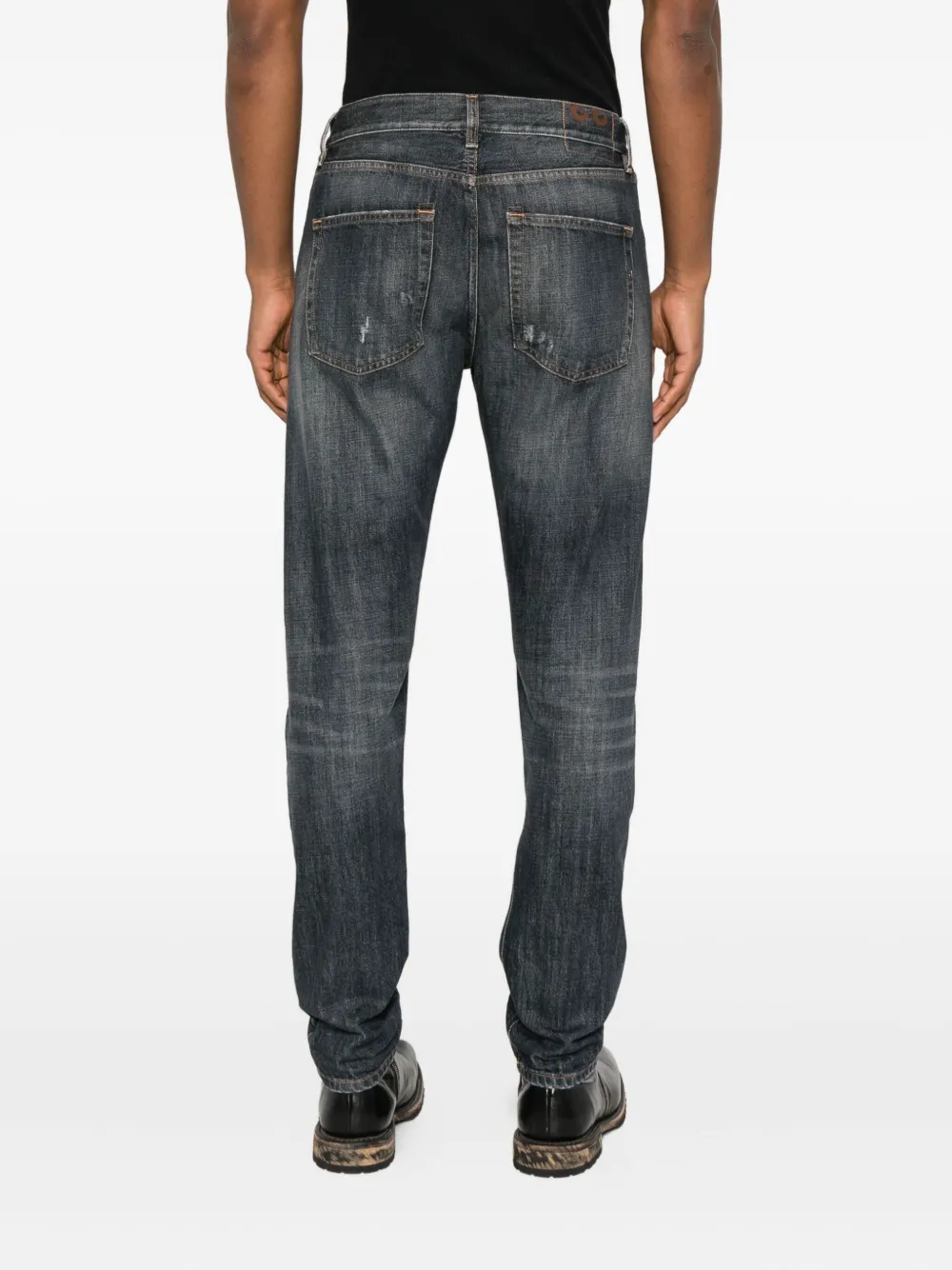 DONDUP Icon gerafelde jeans Blauw