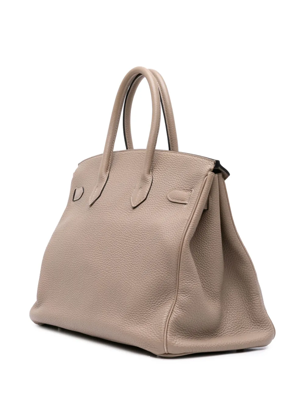 Pre-owned Hermes 2011 Togo Birkin Retourne 35 Handbag In Brown