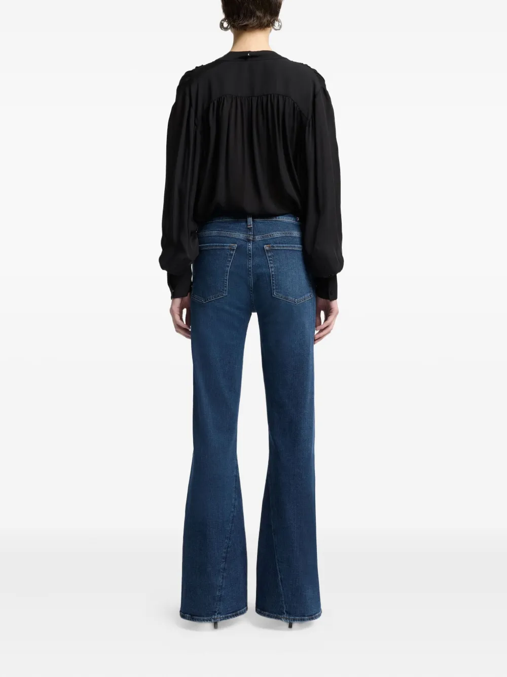 7 For All Mankind Dojo Tailorless flared jeans Blauw