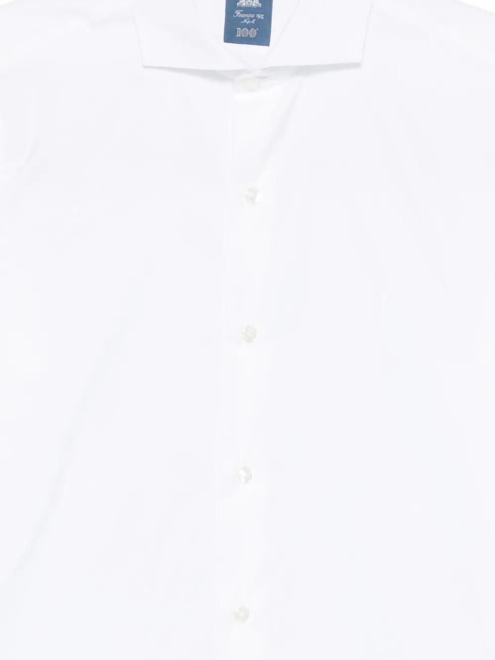 Finamore 1925 Napoli Milano katoenen overhemd Wit