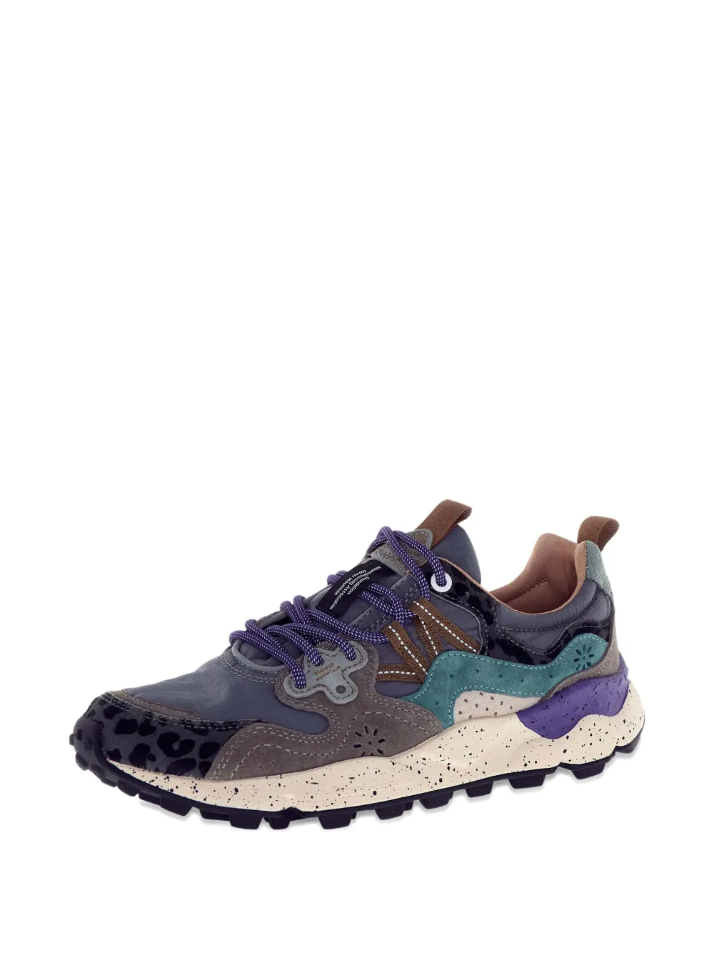 Flower Mountain Yamano 3 Nubuck Leather Sneakers In Multi