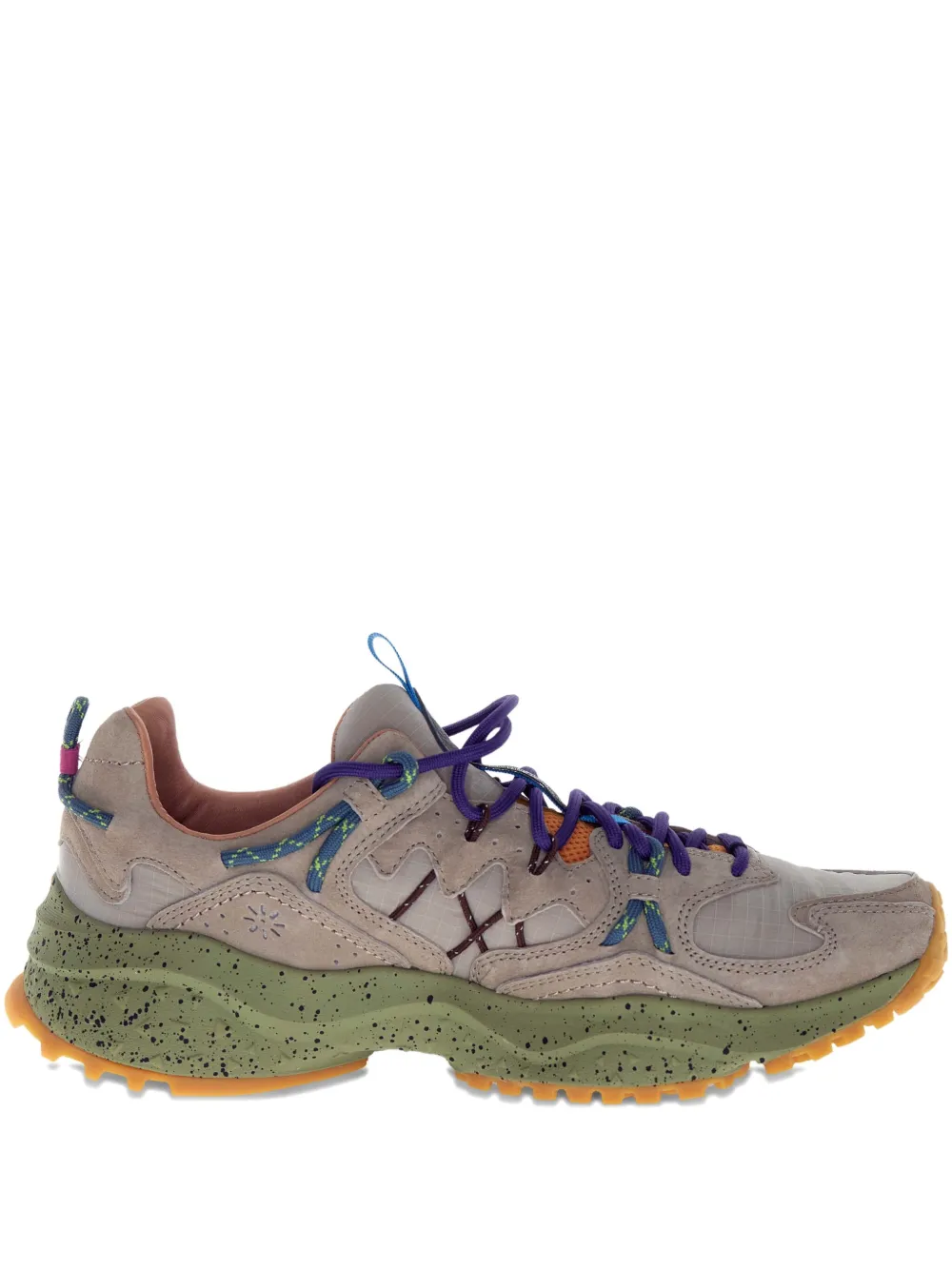 FLOWER MOUNTAIN Nubuck leren sneakers Grijs