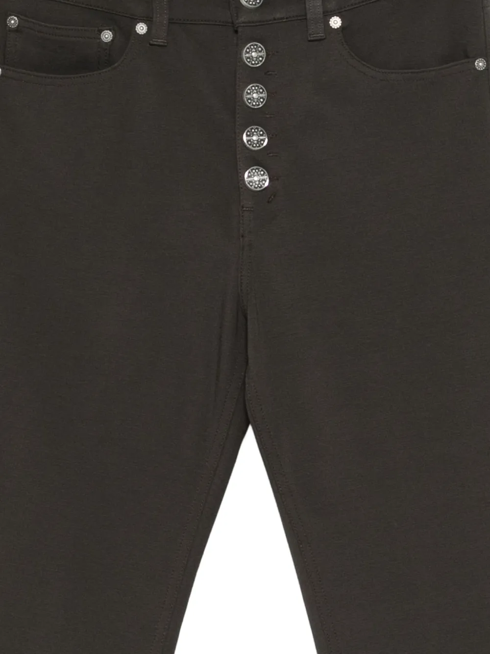 DONDUP Broek met knopen Bruin