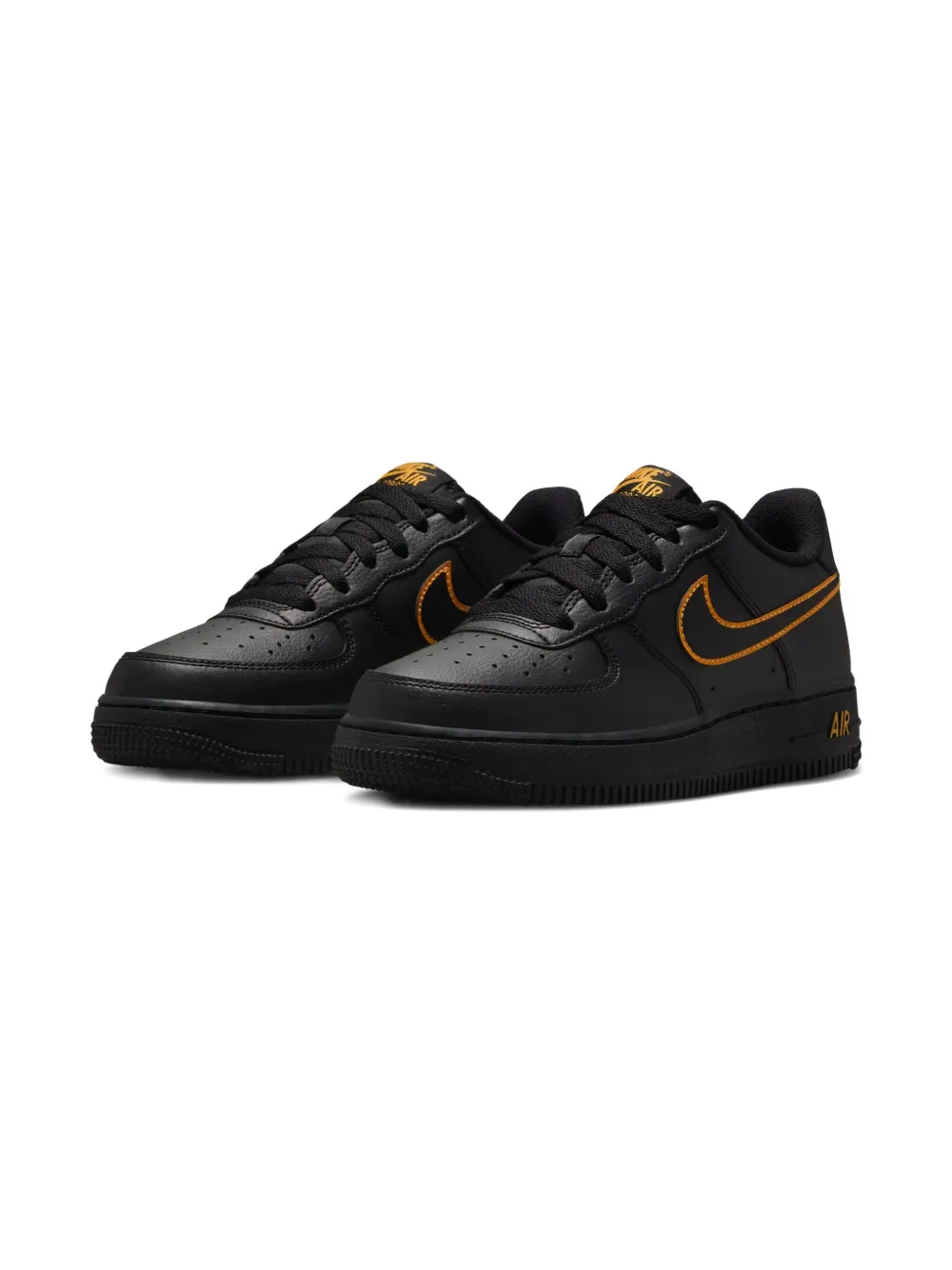 Nike Kids Air Force 1 "Black Sundial" sneakers Zwart