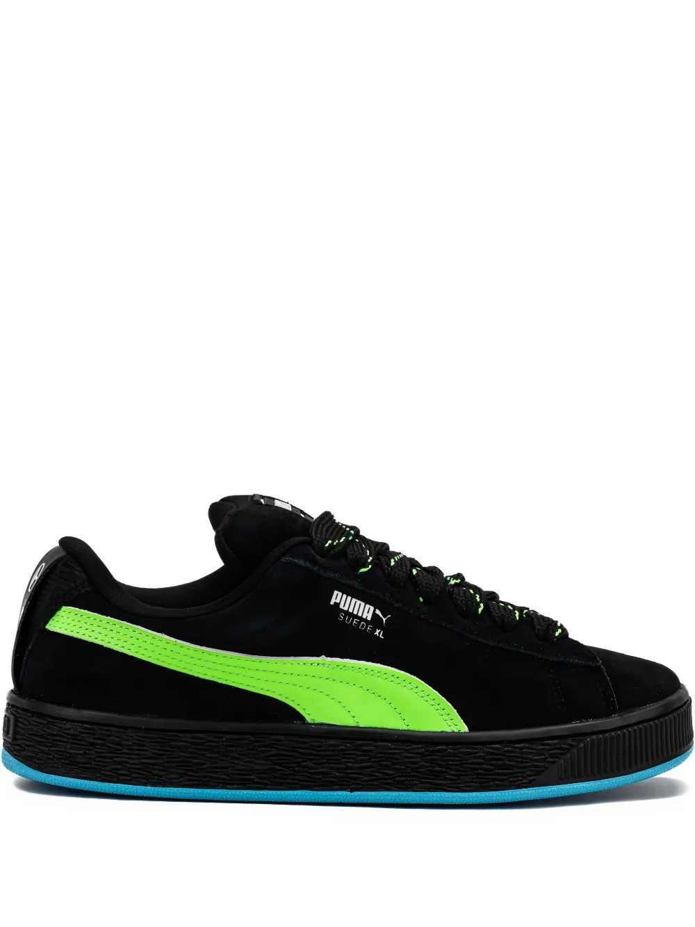PUMA x Mercedes AMG XL "Black" suède sneakers Zwart