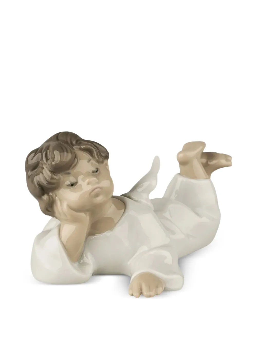 Lladró Angel Laying Down sculpture | White | Image 1