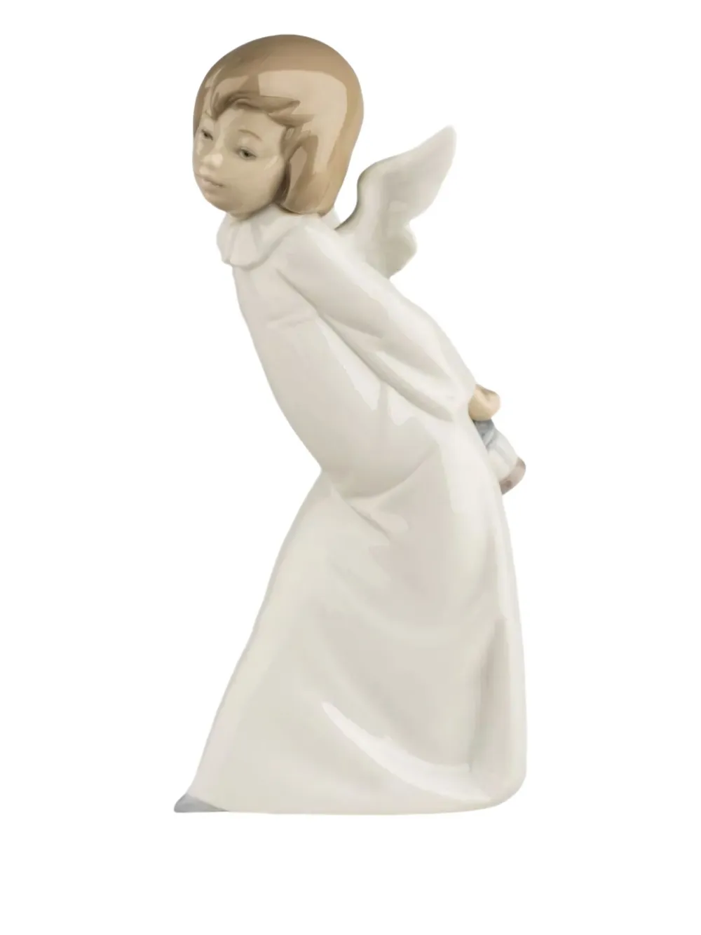 Lladrò Curious Angel Sculpture In White