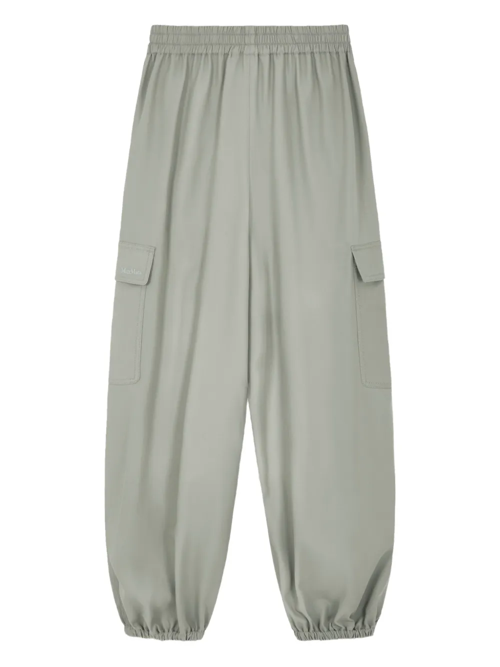 Max Mara Cargo-pocket Trousers In Green