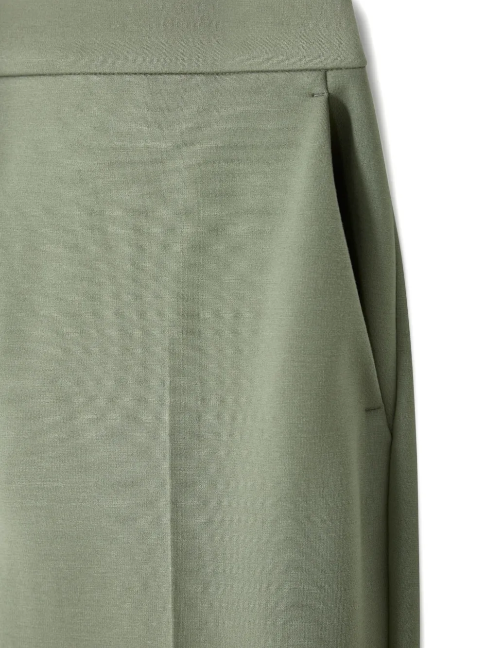 Max Mara Broek met geplooid detail Groen