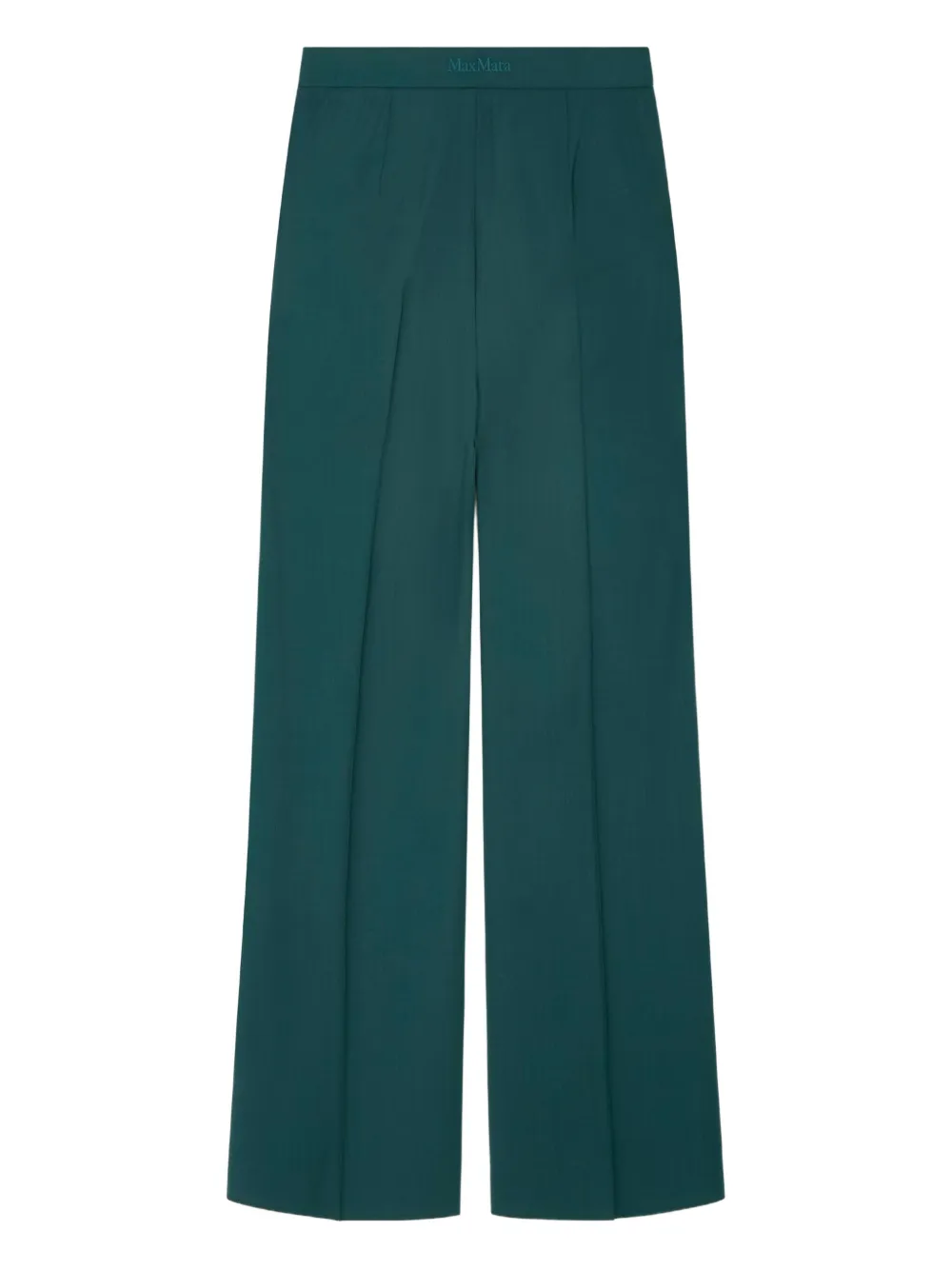 Max Mara Broek met geborduurde logo - Groen