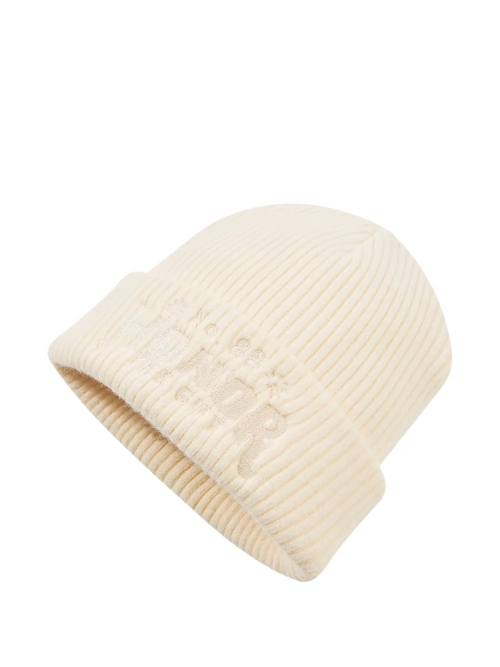 Honor The Gift No.88 ribbed beanie - Beige