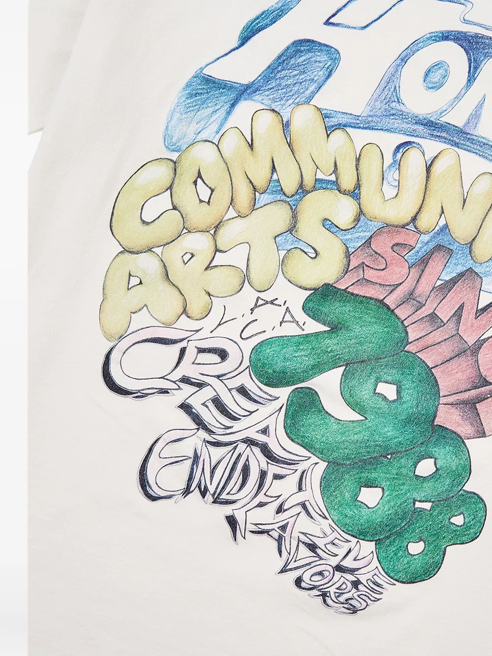 Honor The Gift Comm Arts Creative crew-neck T-shirt - Beige