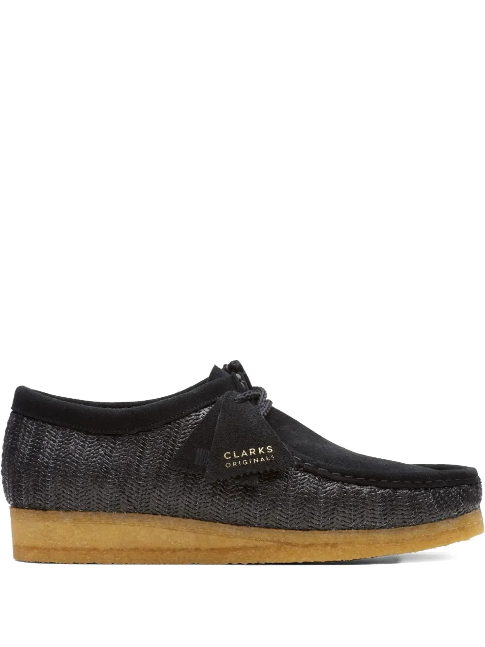 Clarks Originals Wallabee raffia desert boots - ブラック Clarks Originals Wallabee raffia desert boots - ブラック