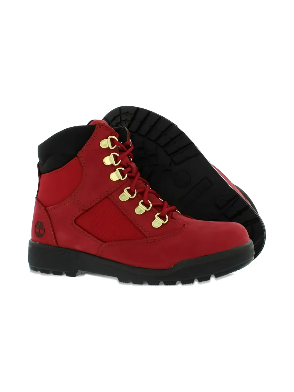 Timberland 6 Inch Field Boots In Red