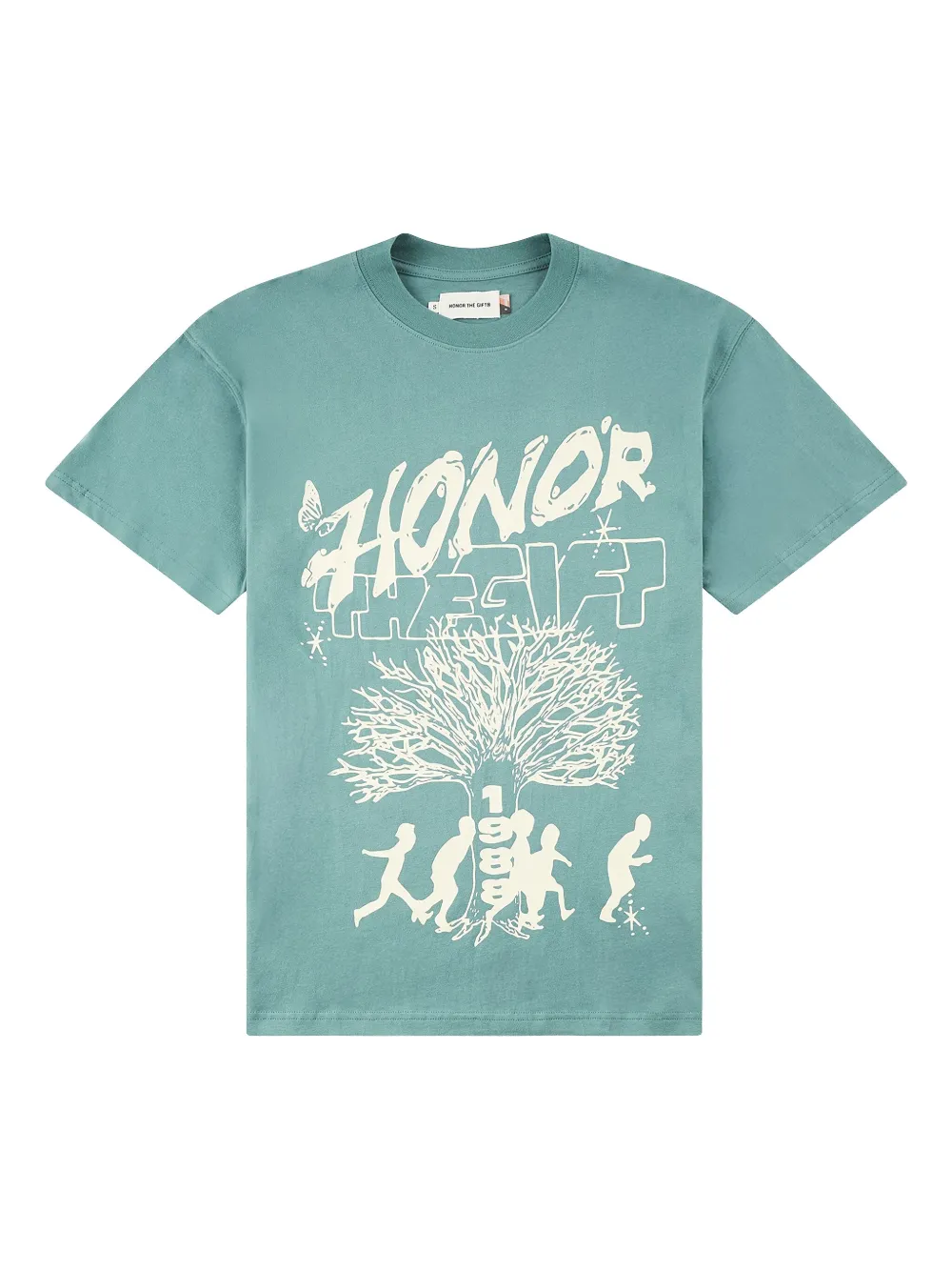 Honor The Gift Family Tree T-shirt | Green | Image 1