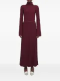 Adam Lippes pleated roll-neck skirt - Red