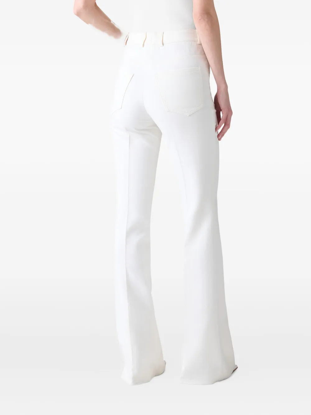 Akris Broek met naaddetail Wit