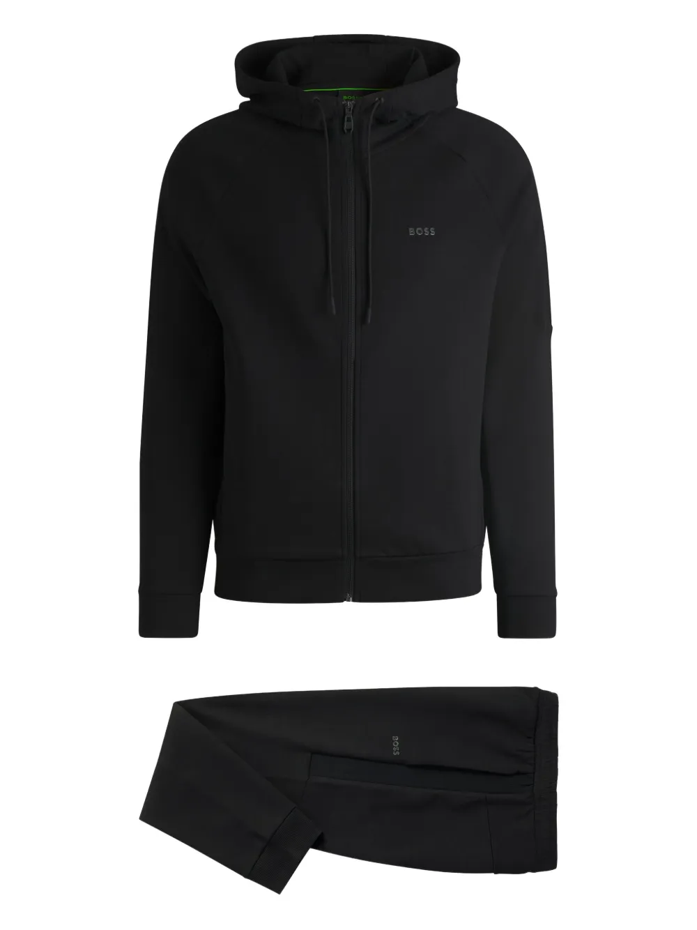 BOSS traje deportivo con capucha y cierre | negro | Image 1