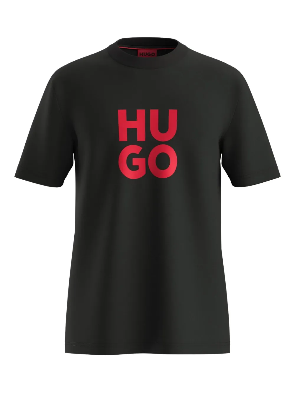 HUGO Camiseta com estampa de logo | Preto | Image 1