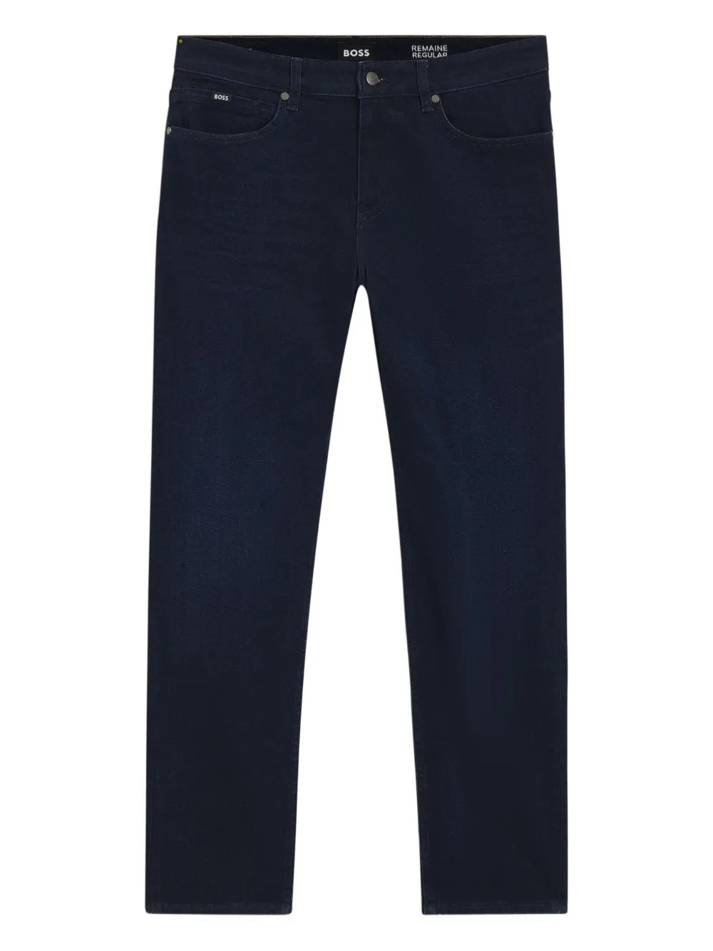 Hugo Boss Logo-plaque Jeans In Blue