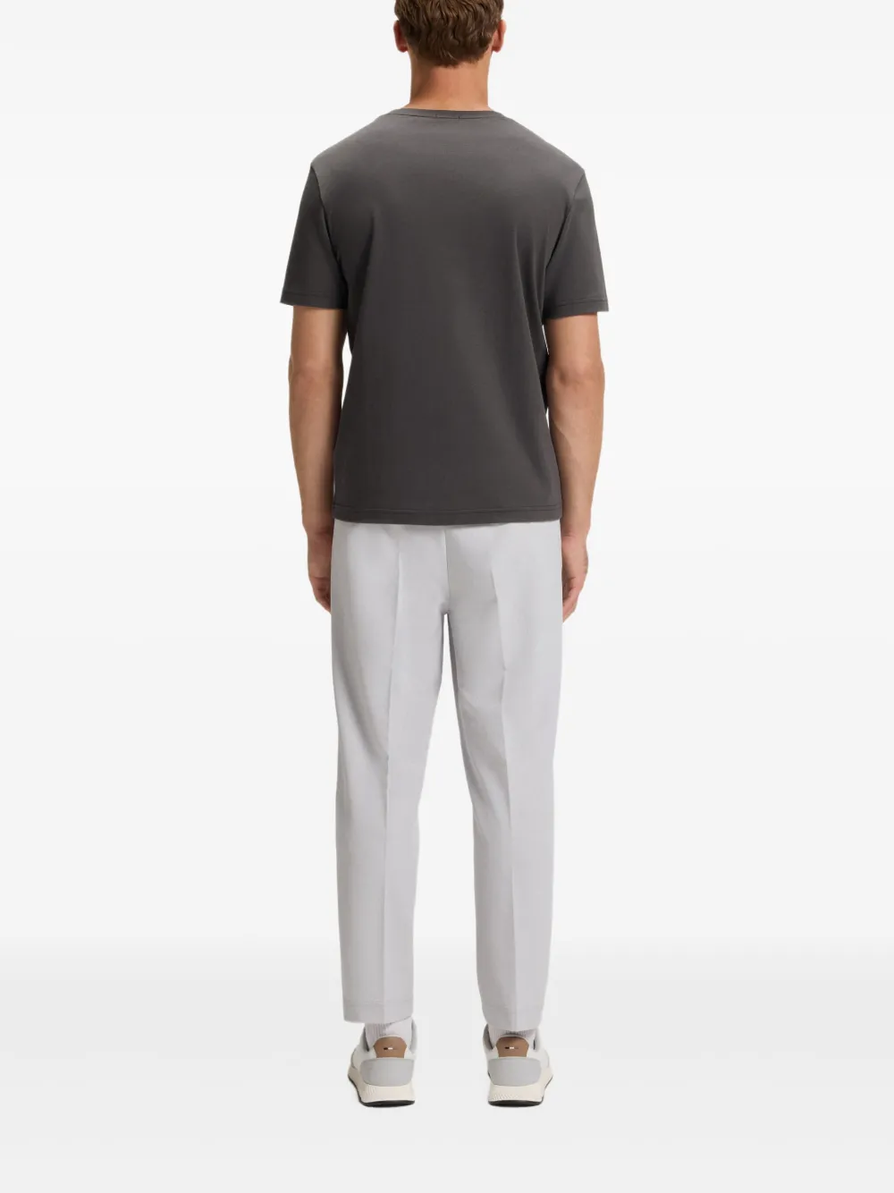 BOSS T-shirt met logoprint Grijs