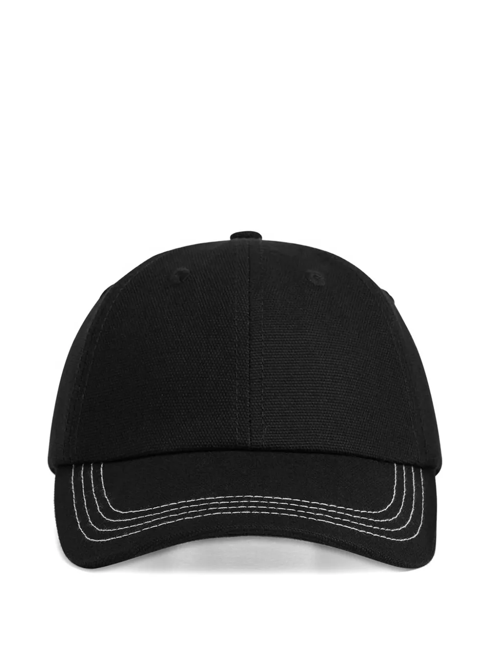 Krost Stitched Detail Baseball Cap In Black