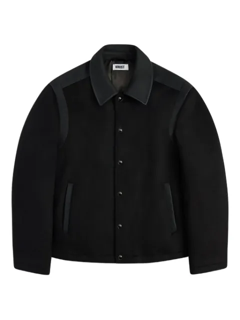 KROST Mercer Varsity contrast-stitch jacket