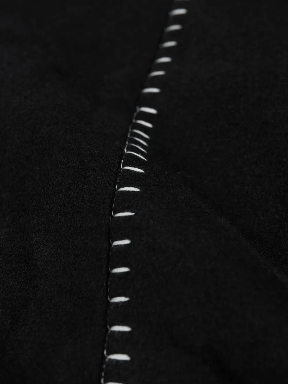 Krost Mercer Varsity Contrast-stitch Jacket In Black
