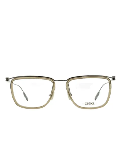 Zegna lentes con armazón rectangular