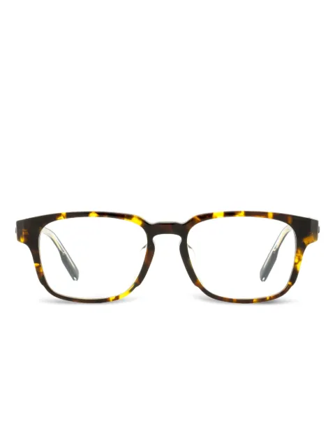 Zegna rectangular keyhole-bridge glasses