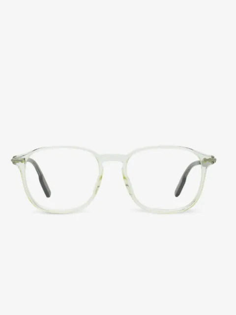 Zegna keyhole bridge square-frame glasses